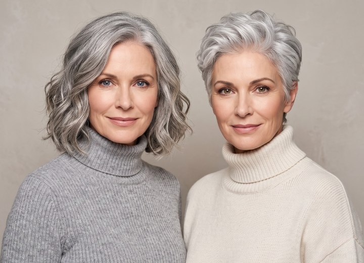 Capelli grigi e capelli bianchi