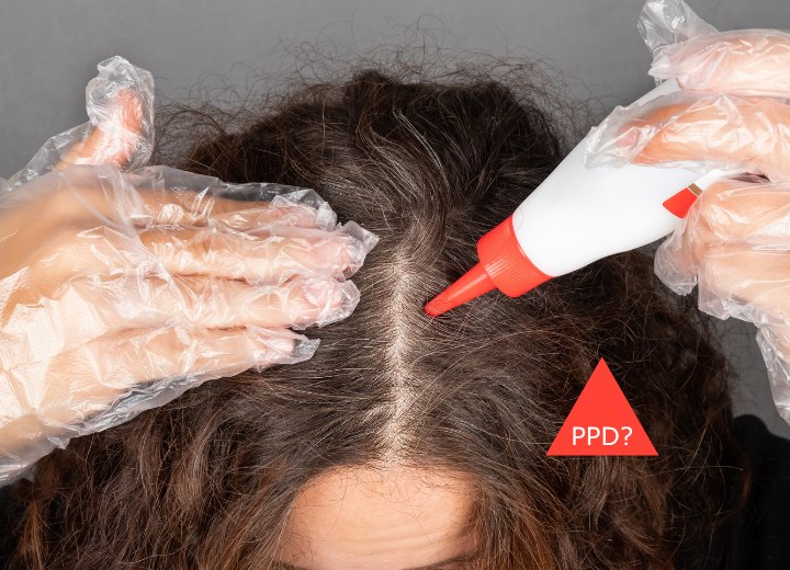 Tinta per capelli con PPD