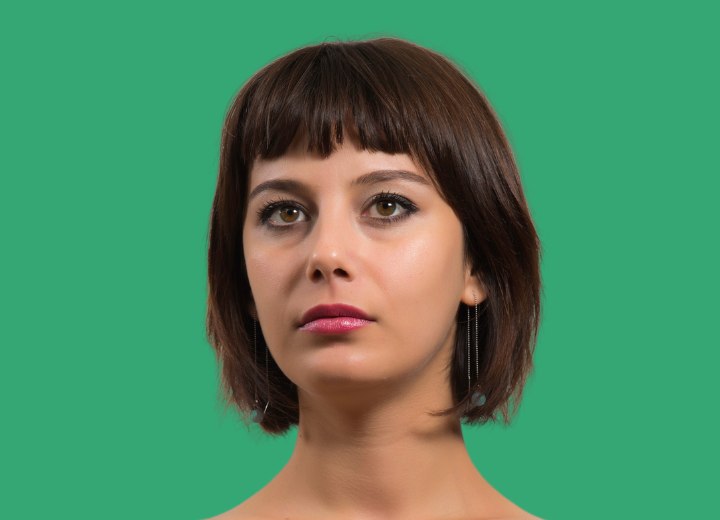 Acconciatura per un viso allungato
