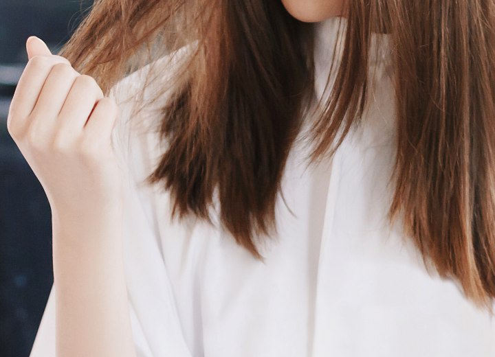 Capelli lunghi con doppie punte