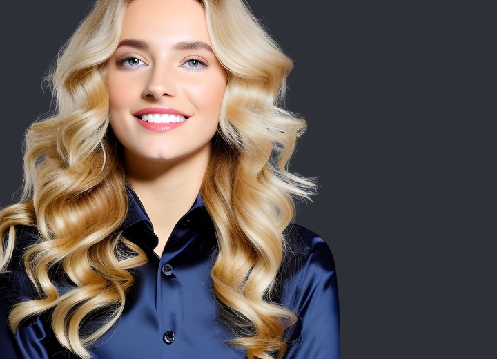 Capelli lunghi con ricci