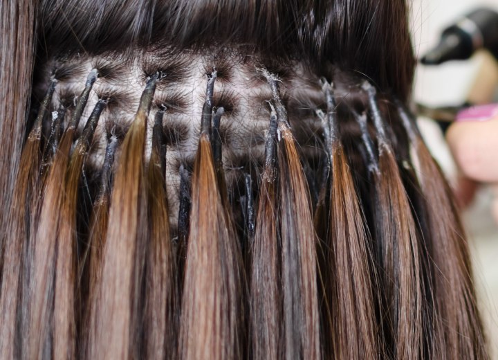 Extension per capelli incollate