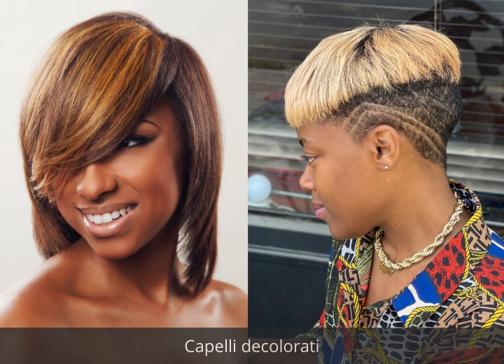 Capelli africani decolorati