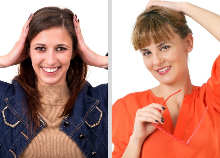 Donne in cerca di un cambiamento di look per i capelli