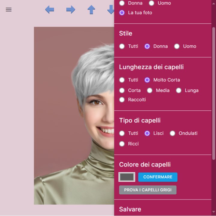 Simulatore di colori per capelli