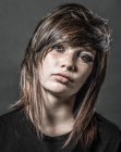 Taglio di capelli lunghi