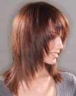 Taglio di capelli lunghi