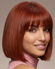 Capelli liscissimi in un caschetto