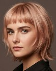 Caschetto morbido per capelli oro rosa