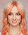 Capelli arancioni alla moda