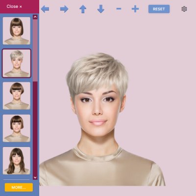 App per colori dei capelli